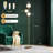 65.7in Modern Gold Globe Floor Lamp, 3-light Standing Tree Lamp With Foot Switch & Frosted Glass Shades