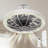 20-Inch 3-Speed White Ceiling Fan With Dimmable LED Light - Flush Mount For Low Ceilings