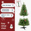 Arbre de Noël artificiel 4 pi avec base, 100 lumières DEL blanc chaud