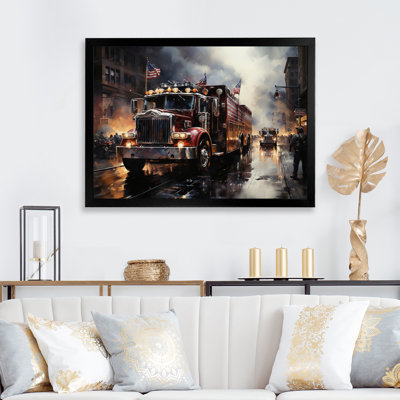 Fire Truck I, reproduction d'art sur toile
