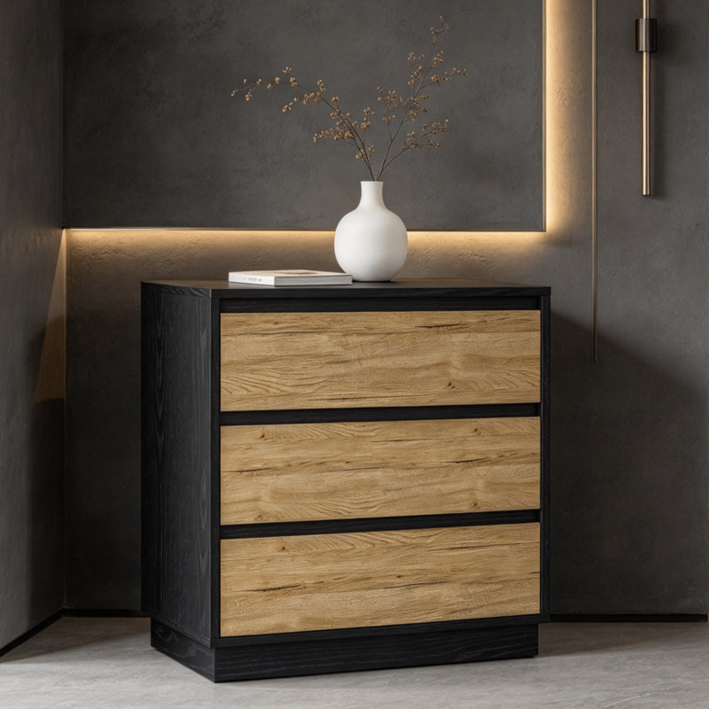 Table de chevet avec compartiment de rangement ouvert et 2 tiroirs, table de bout moderne pour chambre à coucher, salon, ensemble de 2