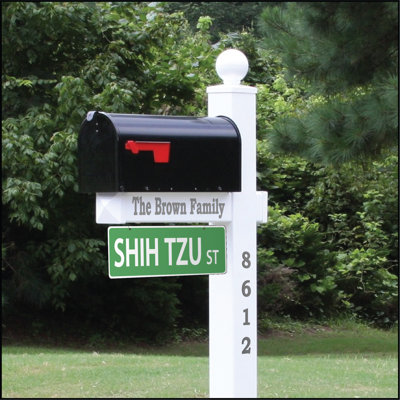 Plaque de rue Shih Tzu