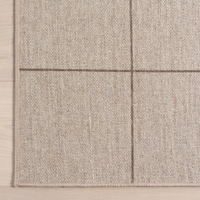 Calandra Checkered Machine Washable Area Rug, Rectangle 4' x 6'4"