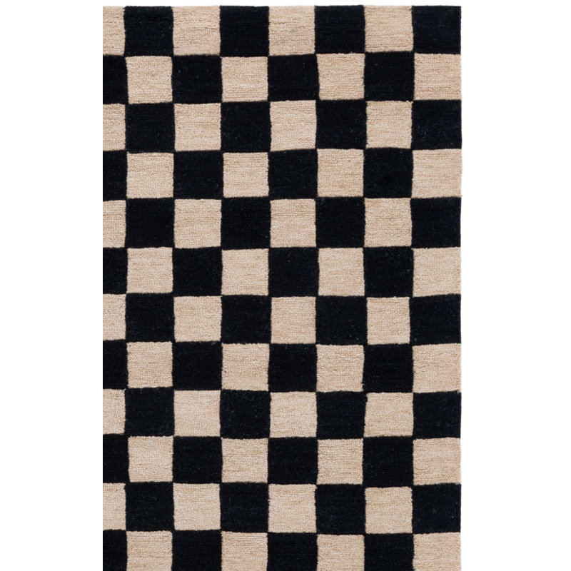 Tapis noir / beige Freesia, Rectangle 9 pi x 12 pi