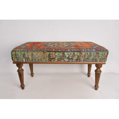 Cotton Upholstered Bench