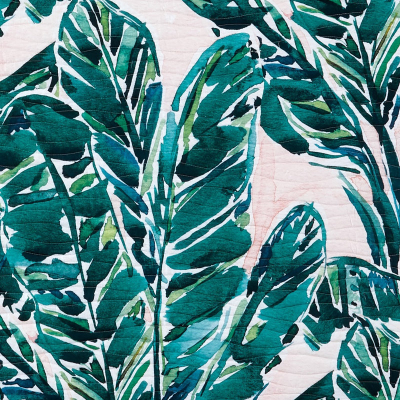 Coastal Floral Quilt, Twin Quilt + 1 Sham
