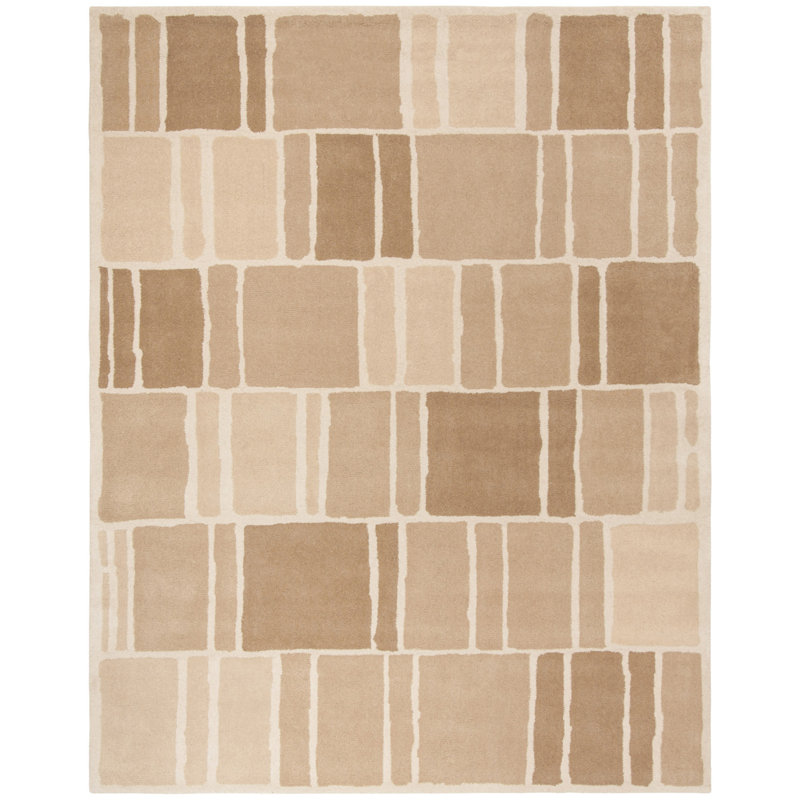 Martha Stewart Hand Tufted Wool Geometric Rug, Rectangle 9' x 12'