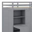 Loft Bed With Wardrobe,Desk And Shelves-577246018
