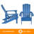 Bergenfield Set of 2 Plastic Adirondack Chairs, All-Weather HIPS Outdoor Patio Chair, Heavy Duty Fire Pit Chair for Deck Backyard Garden Lawn Porch-1744751445