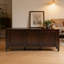 Banc de rangement en bois massif Connaught avec couvercle relevable - Siège de coffre d'entrée et de salon avec moulures décoratives et compartiments intérieurs spacieux
