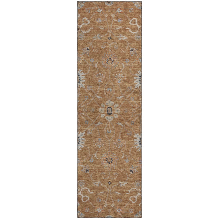 Premium Machine Washable Ducote AMF1137 Global Rug