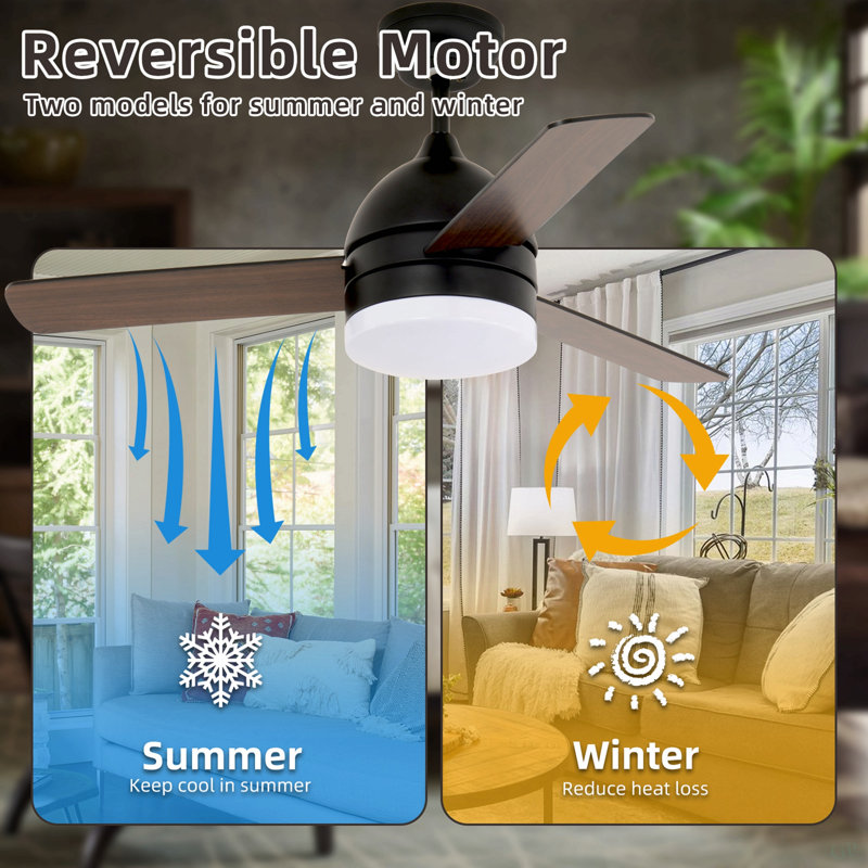 Ventilateur à lame droite minimaliste 48 pouces