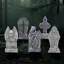 Ensemble de 17 pierres tombales d'Halloween en mousse de 17 po + 10 piquets-2055546795