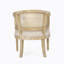 Chaise d'appoint en bois d'hévéa beige naturel-87105006