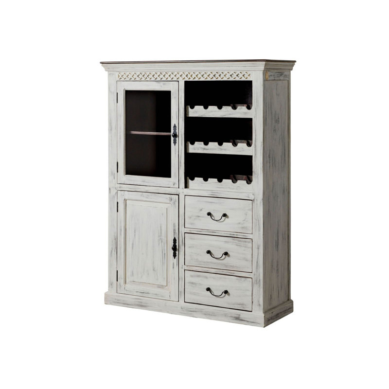 Castle-Antik 120cm Solid Wood Wine Bar