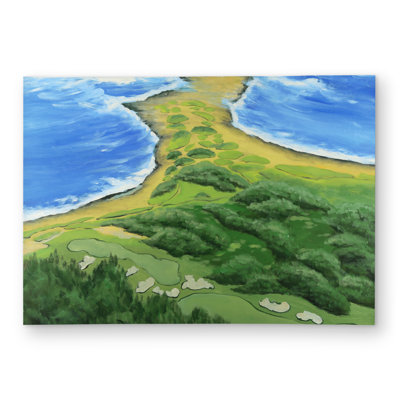 Bedroom Trees Golf Course Coastal Outdoor Area Rug - Home Decor