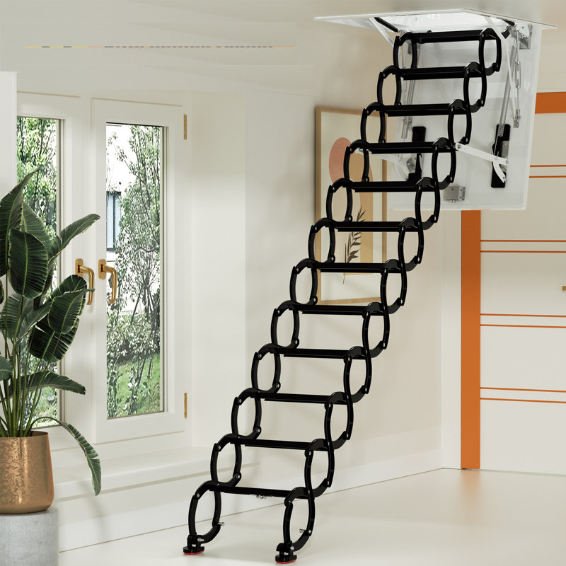 Sellman 9.84 Ft Steel Ceiling Ladder With 660 Lbs Capacity