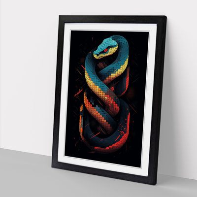 Snake Geometric No.2 - Framed Print