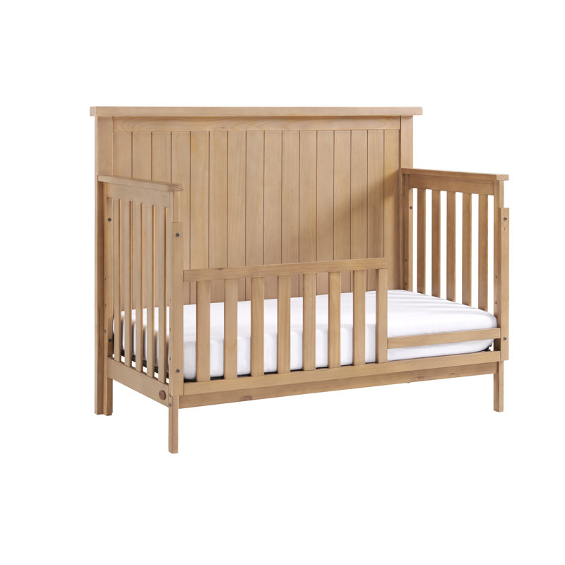 Everlee Toddler Guard Rail, Honey Wood