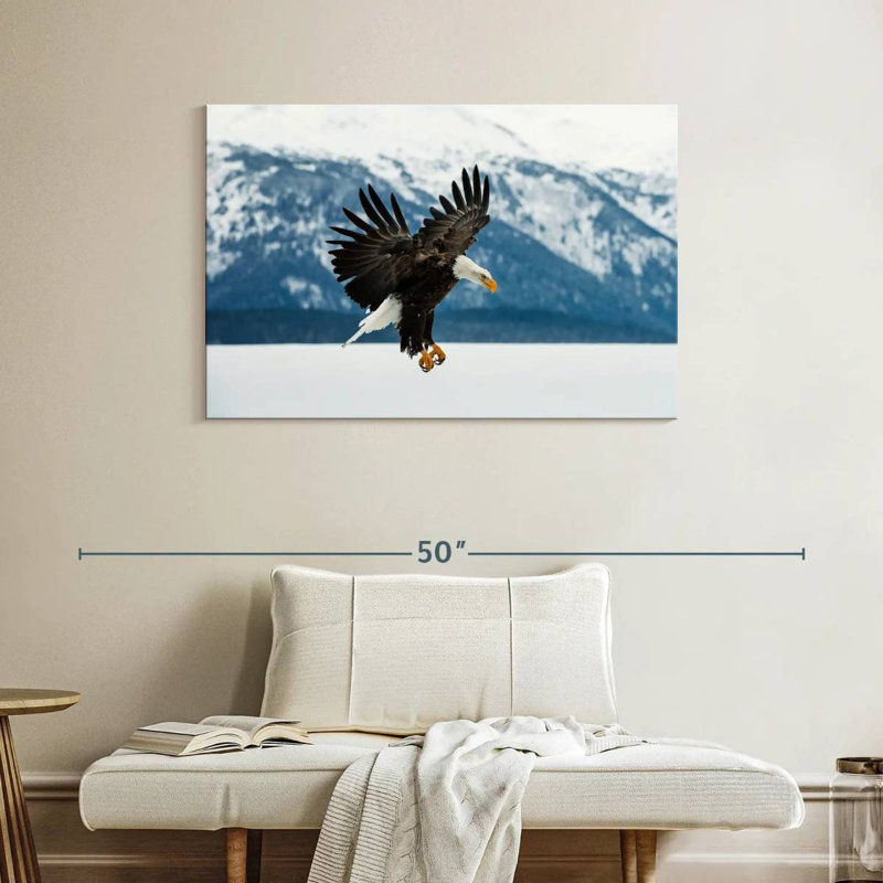 Crowle Bald Eagle On Winter, 26" H x 39" W