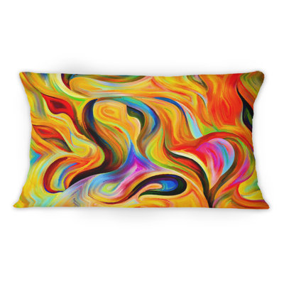 Abstract Throw Pillow