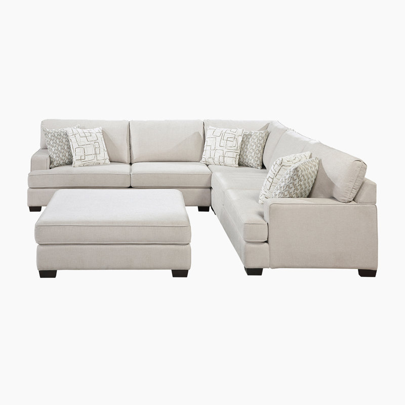 Canapé modulaire en chenille 4 pièces Clute