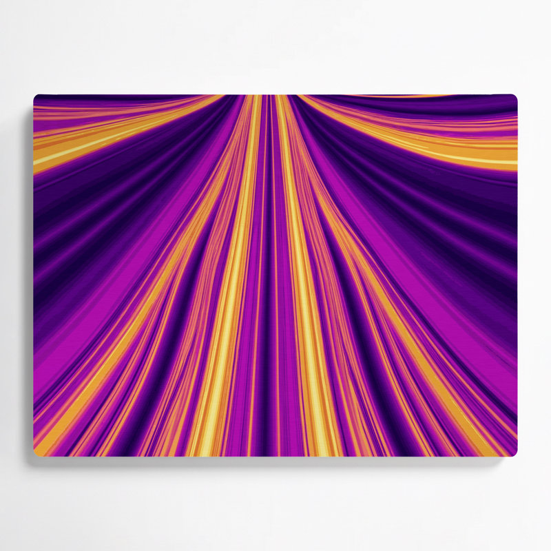 Gradient Abstract 84, art mural en métal mauve, H 20 po x l 24 po