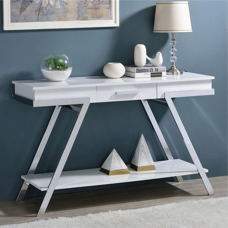 Magnifique meuble de salon de style contemporain blanc 1pc