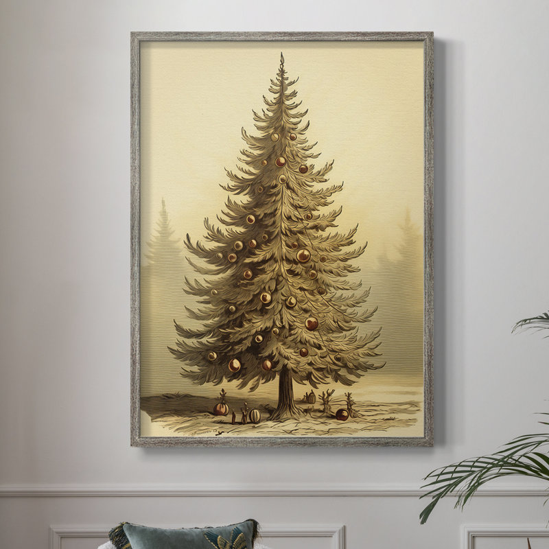 «Christmas Holiday Art CDL XXXVI», reproduction encadrée - bois massif, H 11 po x l 9 po