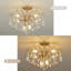 Plafonnier encastré en cristal 6 lumières