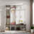 Farmhouse Hall Tree With 4 Hidden Hanging Hooks, 8 Doors, Seating Bench And Shoe Cabinet-53378590