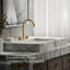 Components Bathroom Sink Spout With Ribbon Design