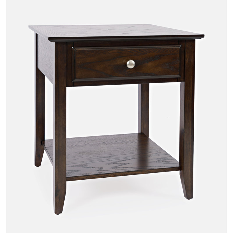 Table de bout avec rangement Alyssarae, Espresso brun