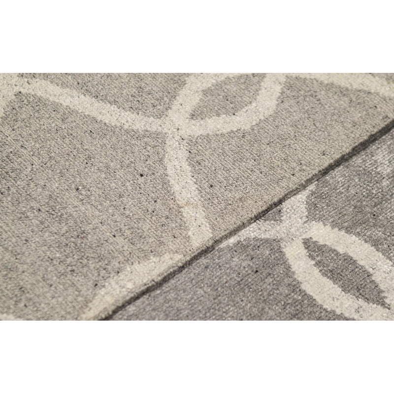 Neo Villa Geometric Area Rug in Gray, Rectangle 9'1" x 12'2"