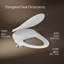 Siège de toilette bidet allongé Purewash M325