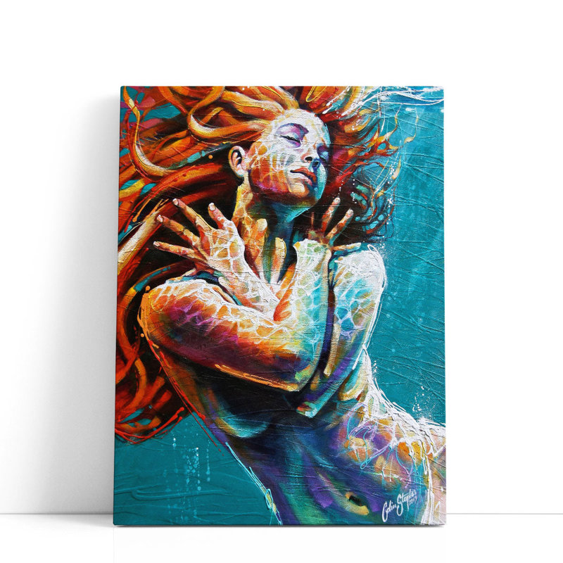 «Floating in Color», reproduction d'art sur toile, H 32 po x l 24 po