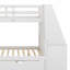 Lit superposé avec lit gigogne, bureau intégré, tiroirs et tablette-210489895