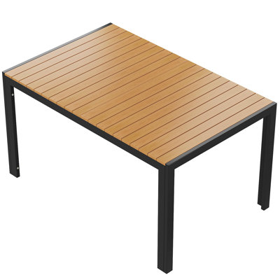 Rectangular Outdoor Picnic Table - 90 cm W 140 cm D