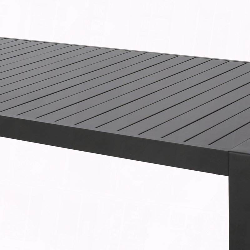 Table de salle à manger d'extérieur en aluminium