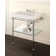 Etoile Rectangular Console Bathroom Sink with Overflow