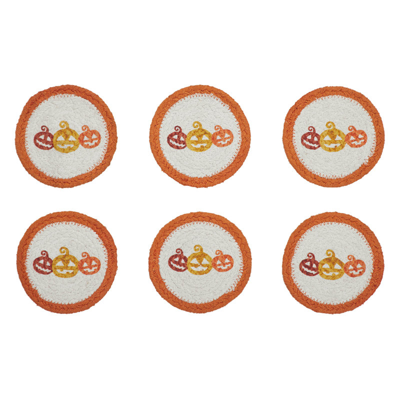 Ensemble de 6 sous-verres au pochoir Country Country