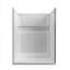 60" x 32" 4-Piece Direct-to-Stud Alcove Shower Wall Kit With Shower Base Combo in White