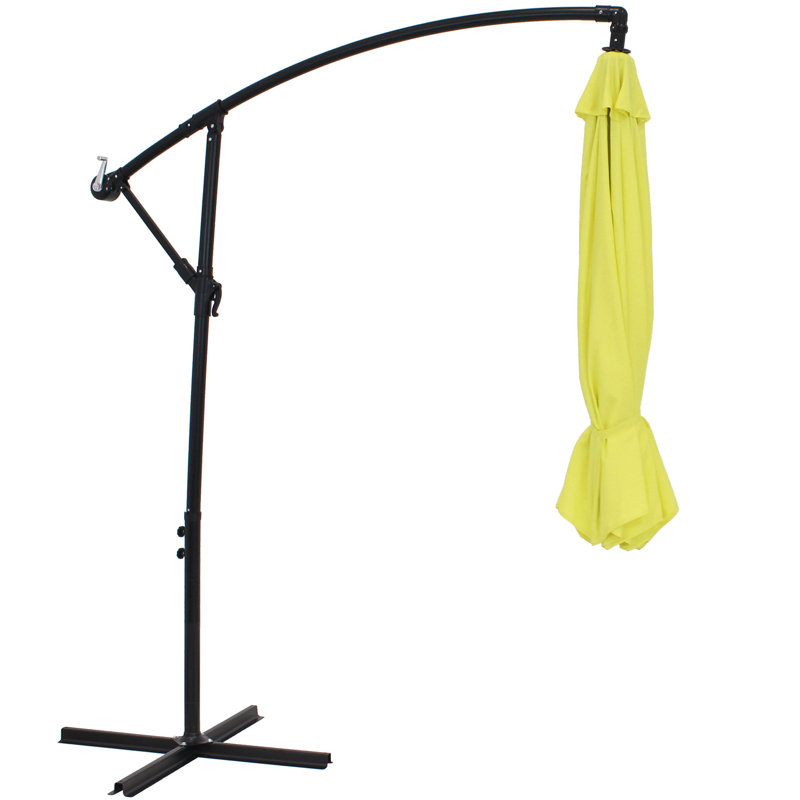 Fossum 9.5' Steel Cantilever Offset Patio Umbrella with Crank - Yellow, Yellow
