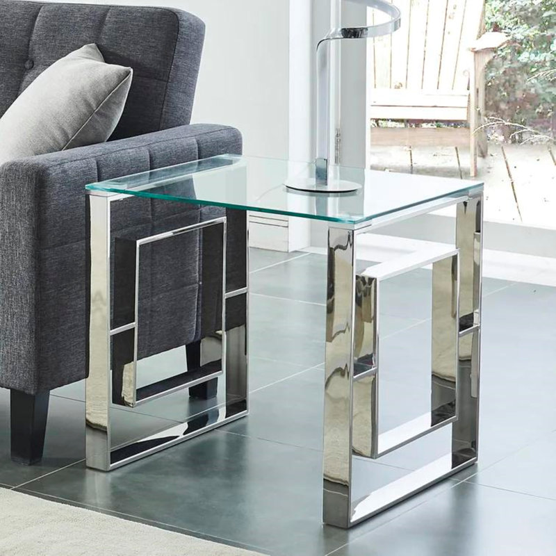Table de bout Kirkhill, Chrome