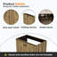 Meuble de salle de bain pliable sur pied sans lavabo, installation brevetée en 1 minute, gain de place-135637745