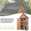 Remise de rangement en bois massif l 3 pi x P 1 pi-98350759