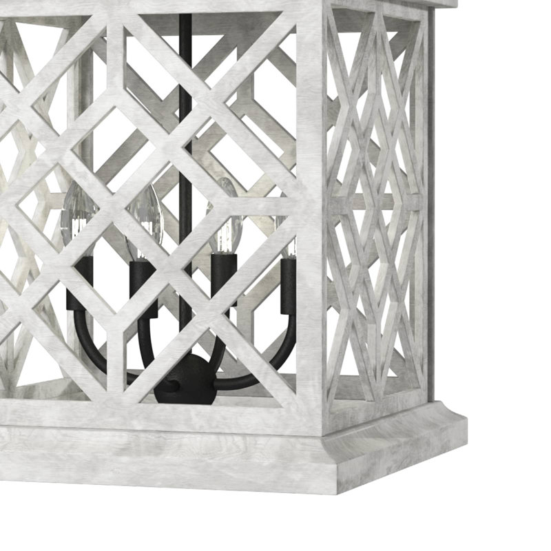 Chatham Wood Lantern, White