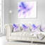 Veines de marbre bleu vif - coussin abstrait imprimé-30616174-30616178