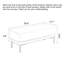 Banc de luxe tapissier 39,37 pouces-1343894446
