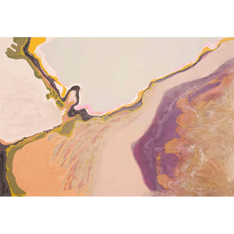 Méandre - peinture sur toile à cadre flottant, H 60 po x l 72 po